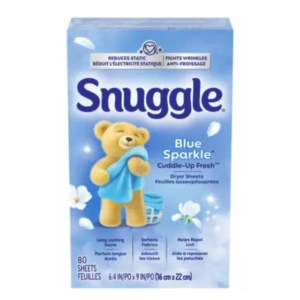 Snuggle Blue Sparkle Cuddle-Up Fresh Dryer Sheets Kurutma Makinası Mendili 80 Adet