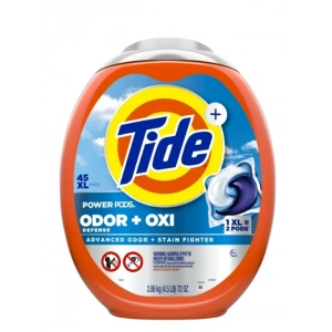 Tide Power Pods Odor + Oxı Defense Advanced Odor + Staın Fıghter 45 XL Pacs Çamaşır Deterjanı 2,06 kg