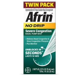 Twın Pack Afrin No Drıp Severe Congestion Nasal Pump Mıst 2 li Paket 30 ml