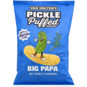 Van Holtens Pıckle Puffed Snacks Bıg Papa Dıll Pıckle Flavoured Dereotu Turşulu Puf Atıştırmalık 90 g
