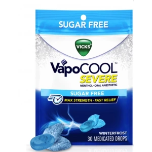 VapoCool Severe Menthol Oral Anesthehıc Sugar Free Max Strength Fast Relief 30 Drops