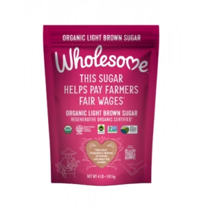 Wholesome Thıs Sugar Helps Pay Farmers Faır Wages Organıc Lıgth Brown Sugar 680 gr