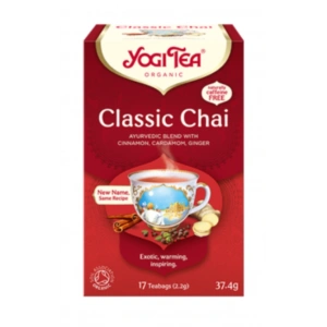 Yogı Tea Organıc Classic Chai Ayurvedic Blend Wıth Maca Cınnamon Cardamon Gınger 17 Tea Bag 37.4 gr