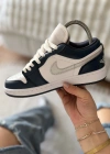 Nike Air Jordan 1 Low – White / Navy / Light Grey