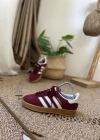 Adidas Gazelle Bordo Beyaz İthal Spor Ayakkabı