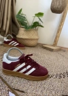 Adidas Gazelle Bordo Beyaz İthal Spor Ayakkabı