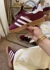 Adidas Gazelle Bordo Beyaz İthal Spor Ayakkabı