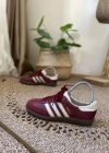 Adidas Samba Bordo Krem Spor Ayakkabı