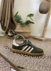 Adidas Samba Haki Yeşil Krem İthal Spor Ayakkabı
