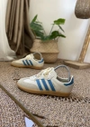 Adidas Samba Krem Mavi İthal Spor Ayakkabı