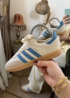 Adidas Samba Krem Mavi İthal Spor Ayakkabı