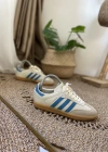 Adidas Samba Krem Mavi İthal Spor Ayakkabı
