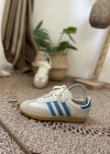 Adidas Samba Krem Mavi İthal Spor Ayakkabı