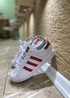 Adidas Süperstar Beyaz Kırmızı İthal Spor Ayakkabı