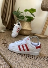 Adidas Süperstar Beyaz Kırmızı İthal Unisex