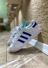 Adidas Süperstar Beyaz Mavi İthal Spor Ayakkabı