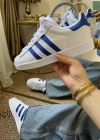 Adidas Süperstar Beyaz Mavi İthal Unisex