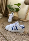 Adidas Süperstar Beyaz Mavi İthal Unisex
