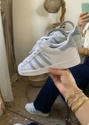 Adidas Superstar Unisex Krem Buz Mavi