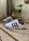 Adidas Süpertstar Beyaz Bordo