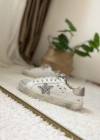 Golden Goose Super-Star White Silver Glitter Kadın Sneaker