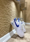 Nike Air Force Beyaz Mavi İthal Spor Ayakkabı