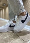 Nike Air Force Beyaz Siyah İthal Spor Ayakkabı