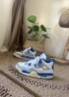 Nike Air Jordan 4 Retro Beyaz Mavi Spor Ayakkabı