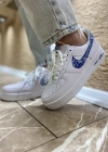 Nike Air Şal Desen Beyaz Mavi Spor Ayakkabı