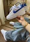 Nike Air Force Beyaz Mavi Unisex