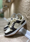 Nike Dunk Deri Kahve Krem İthal Spor Ayakkabı