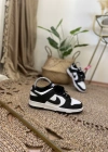 Nike Dunk Deri Siyah Beyaz İthal Spor Ayakkabı