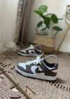 Nike Dunk Nubuk Kahve Beyaz Spor Ayakkabı