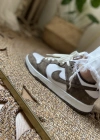 Nike Dunk Nubuk Kahve Beyaz Spor Ayakkabı