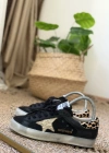 Superstar Golden Goose Siyah Leopar Sim Detaylı