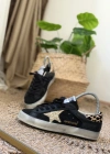 Superstar Golden Goose Siyah Leopar Sim Detaylı