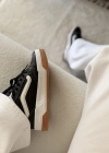 Vans Low Platform Black White Gum Taban Unisex Sneaker