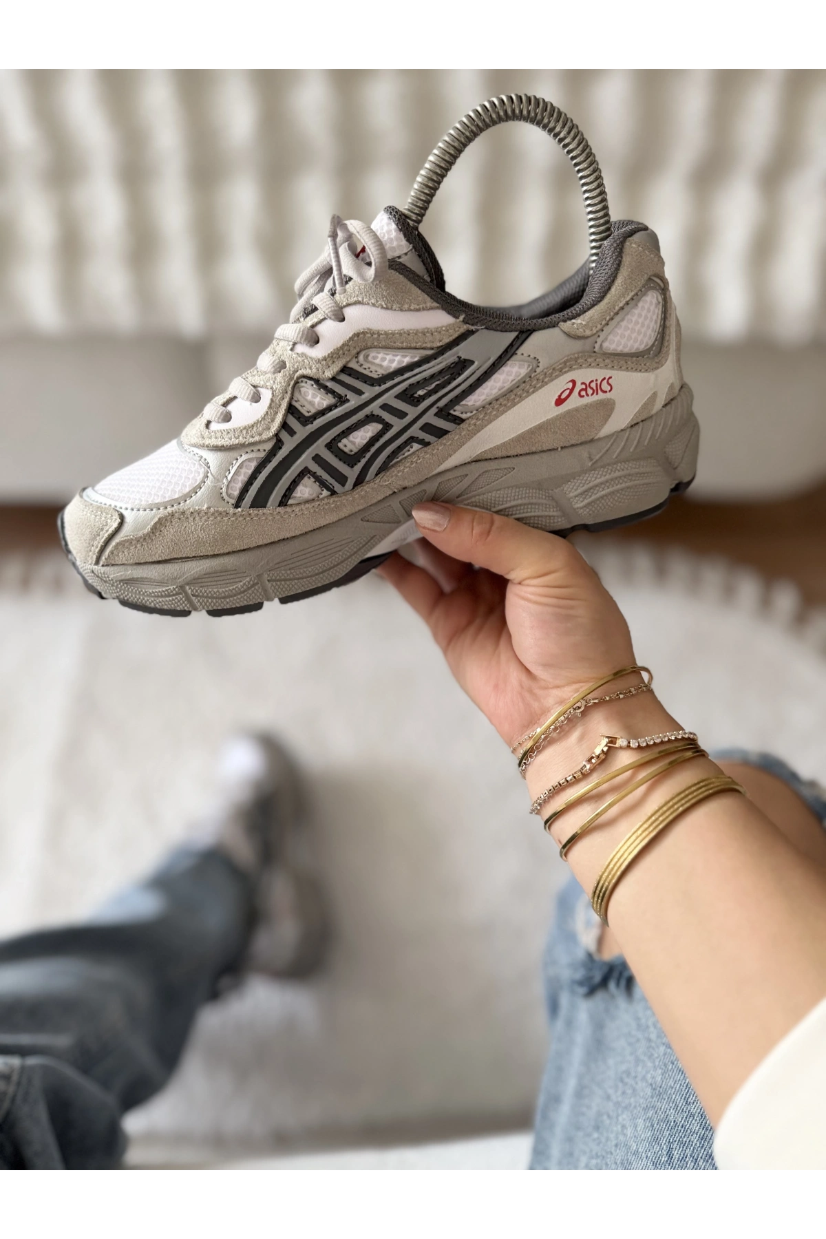 ASICS GEL-1130 Cream / Grey Unisex Sneaker
