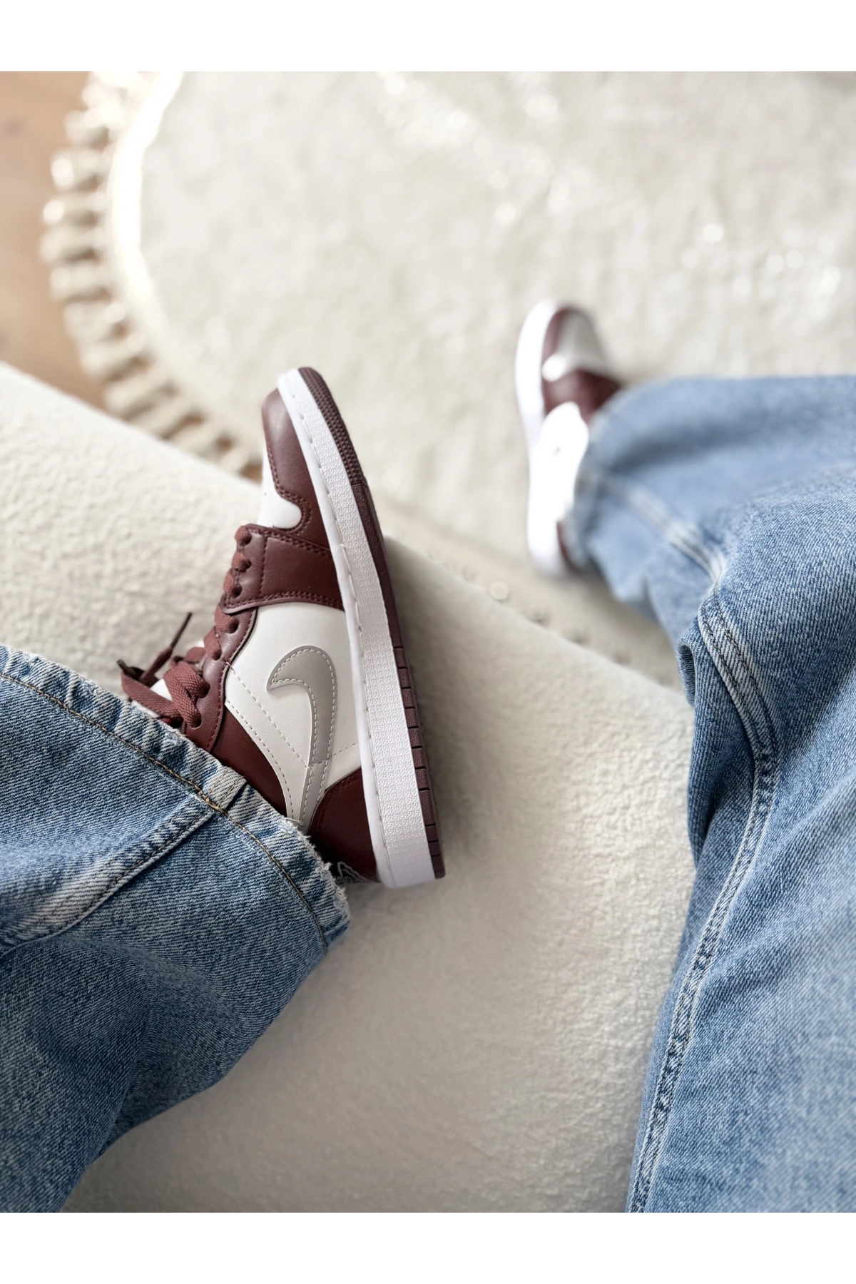 Nike Air Jordan 1 Low – Bordeaux / White