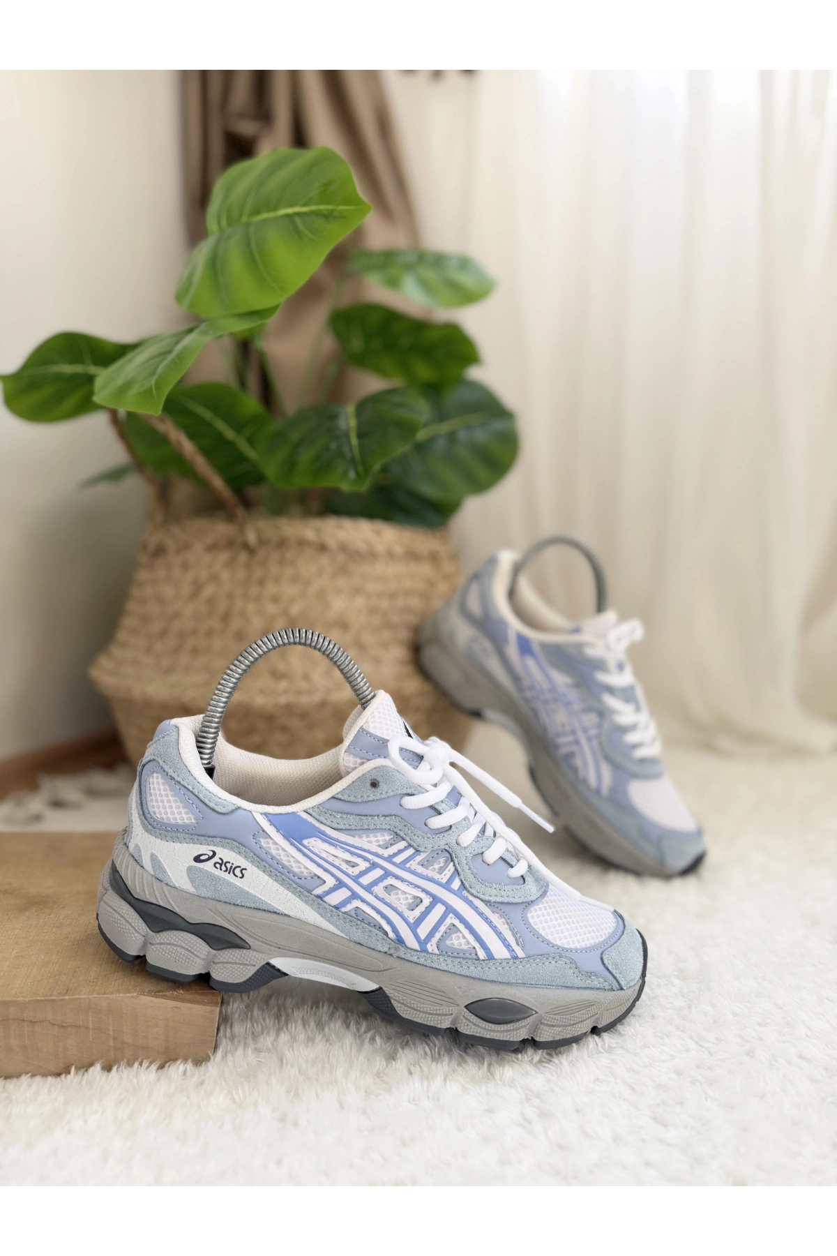 Asics GEL-1130 White / Grey Blue Unisex Sneaker