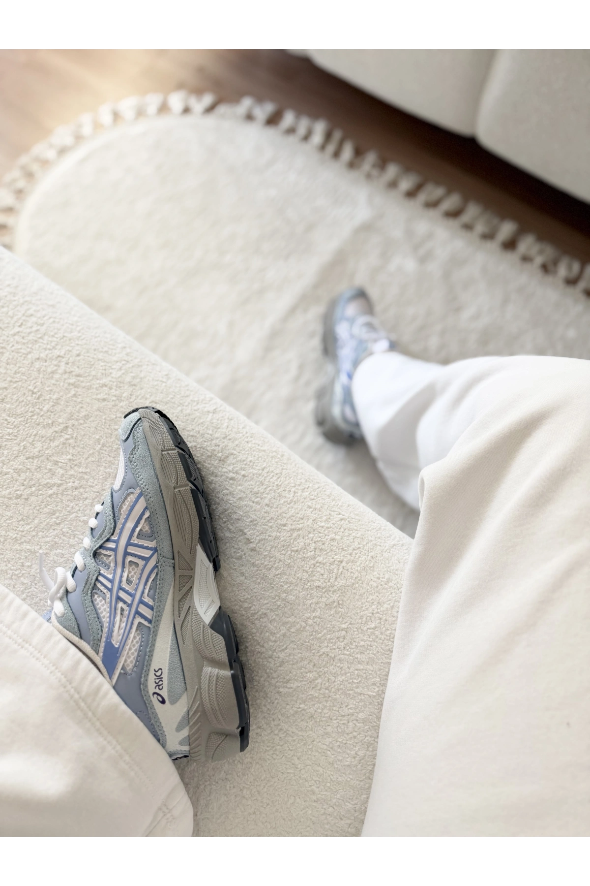 Asics GEL-1130 White / Grey Blue Unisex Sneaker