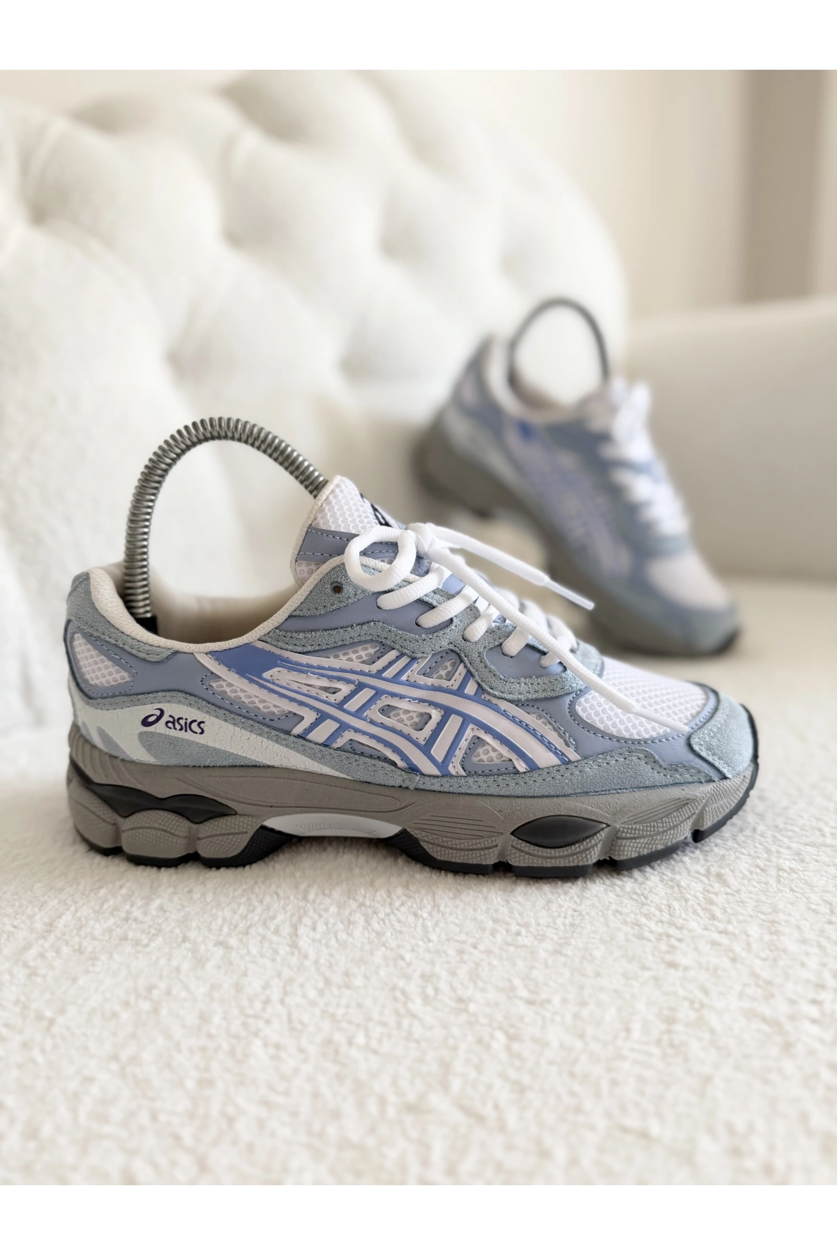 Asics GEL-1130 White / Grey Blue Unisex Sneaker