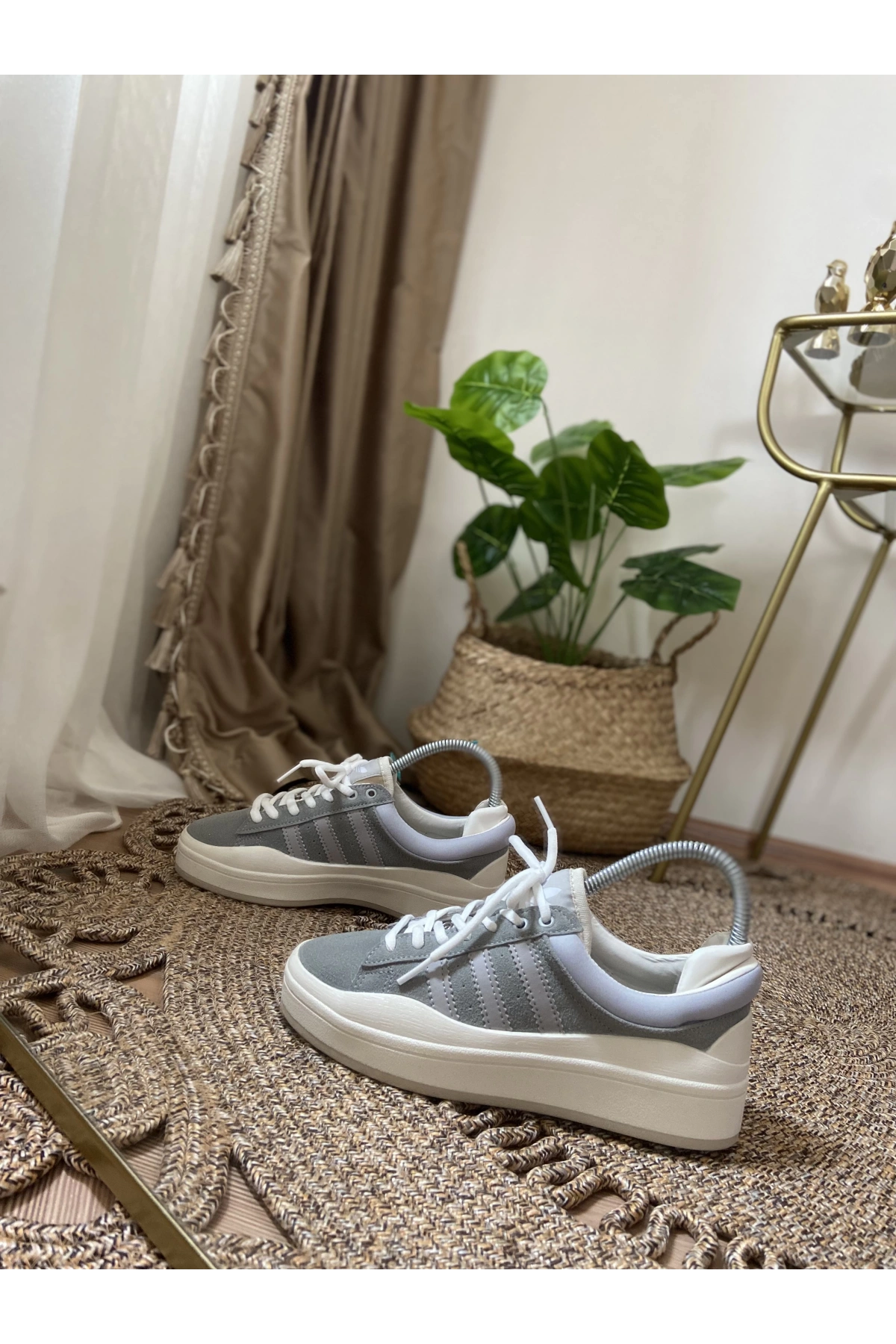 Adidas Bad Bunny Gri Krem