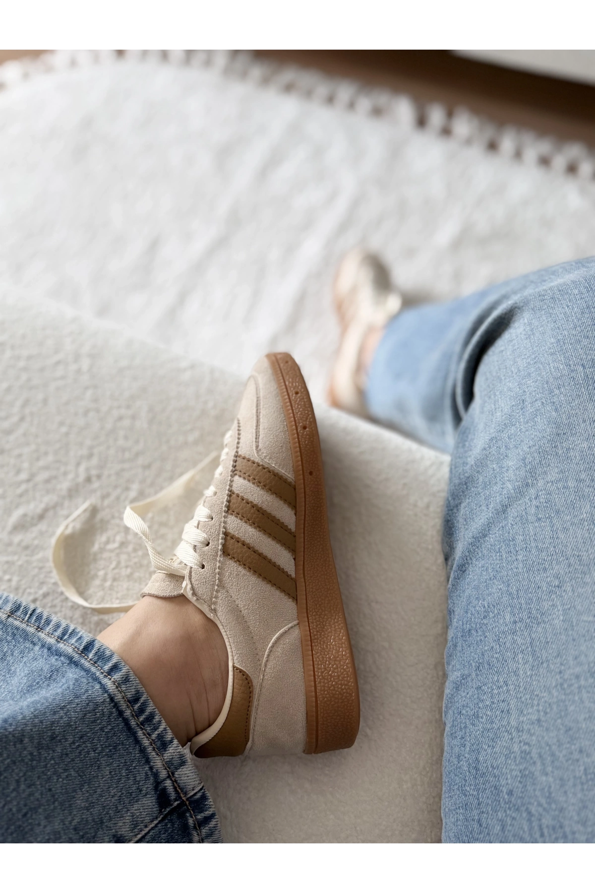 Adidas Handball Spezial Bej Kahve Süet Unisex Sneaker