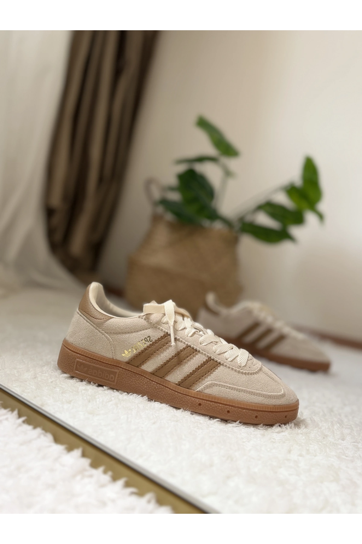 Adidas Handball Spezial Bej Kahve Süet Unisex Sneaker