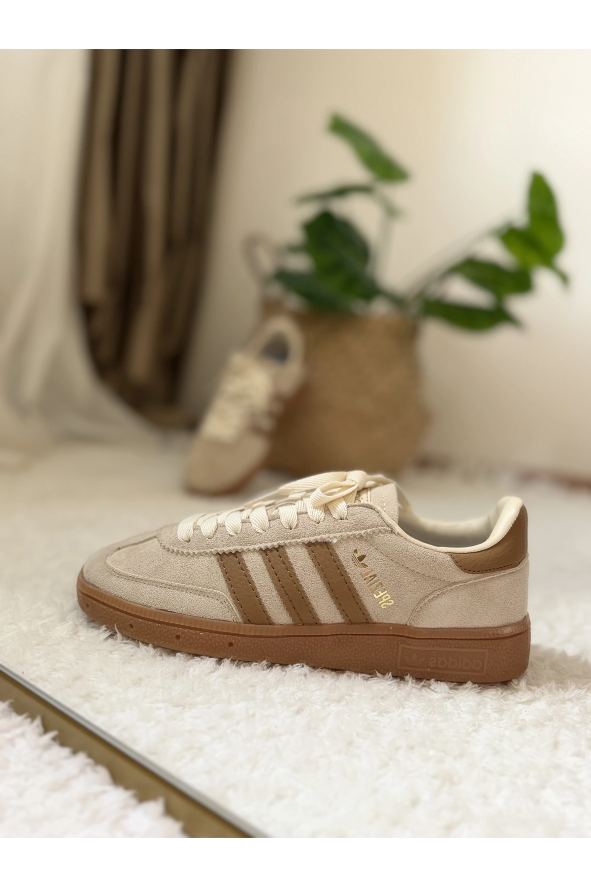 Adidas Handball Spezial Bej Kahve Süet Unisex Sneaker