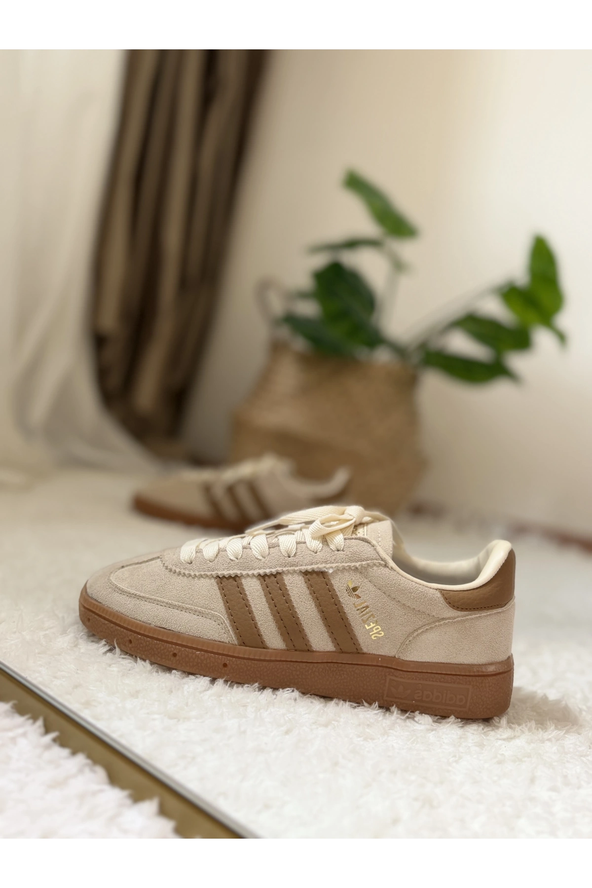 Adidas Handball Spezial Bej Kahve Süet Unisex Sneaker