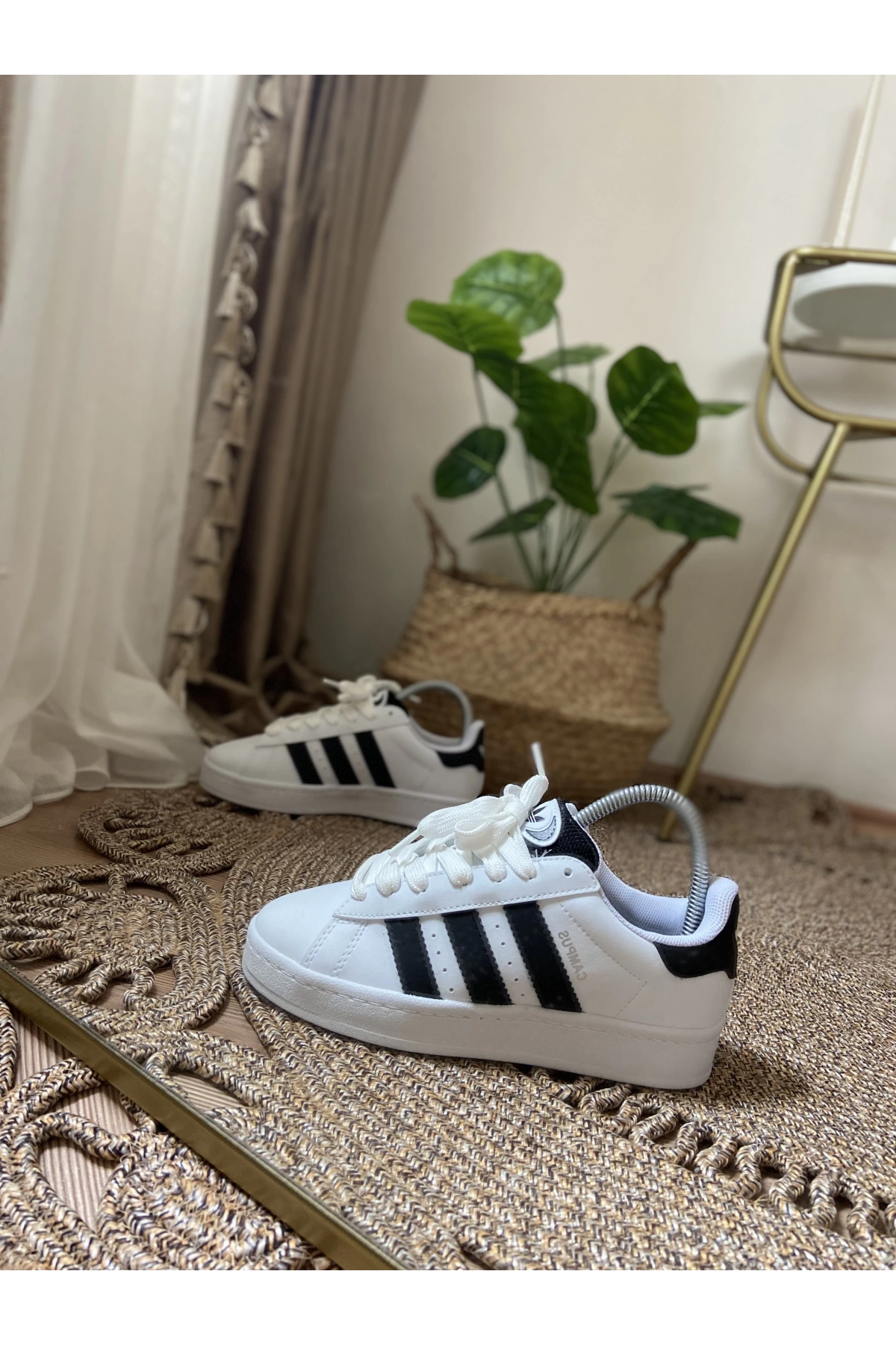 Adidas Campüs Beyaz Siyah Spor Ayakkabı