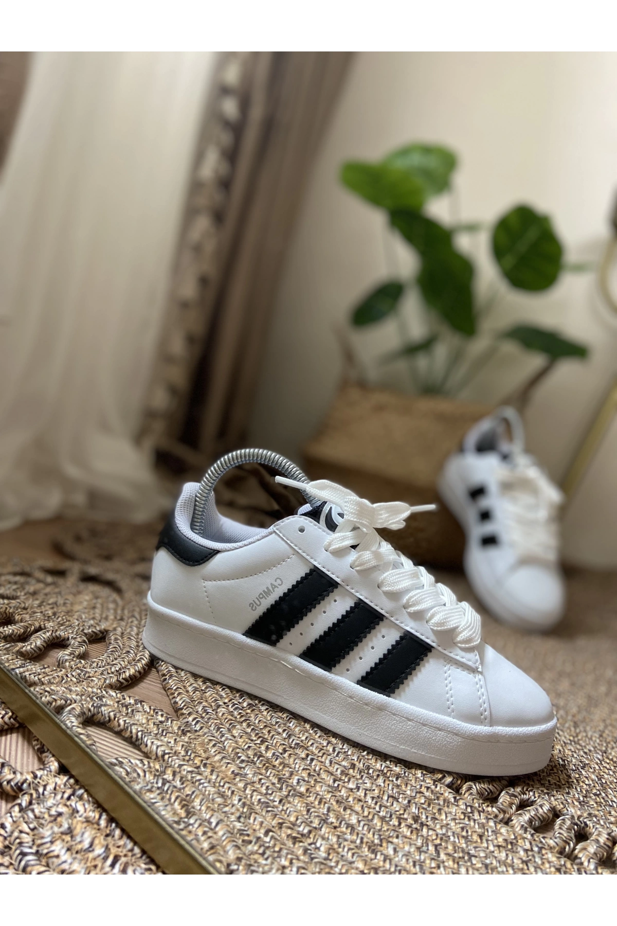 Adidas Campüs Beyaz Siyah Spor Ayakkabı