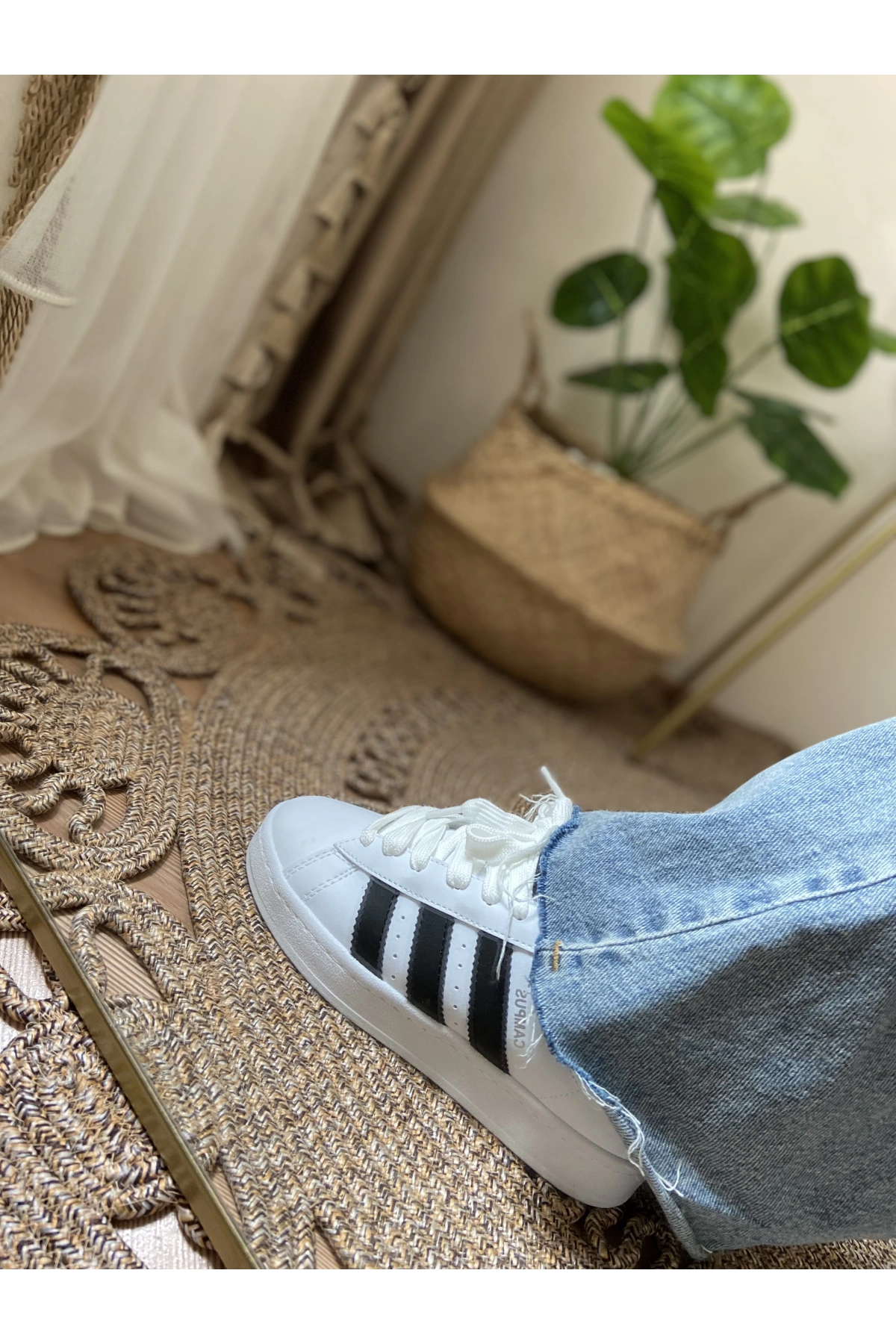 Adidas Campüs Beyaz Siyah Spor Ayakkabı